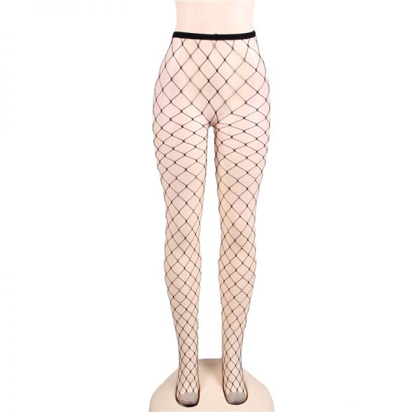 Fashion Black Sparkle Fishnet Pantyhose