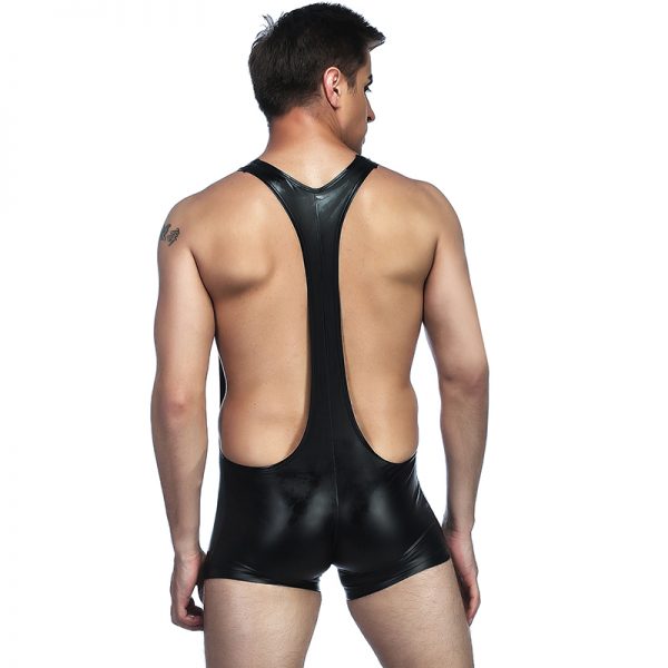 Black Sexy Leather Panty for Man - Image 2