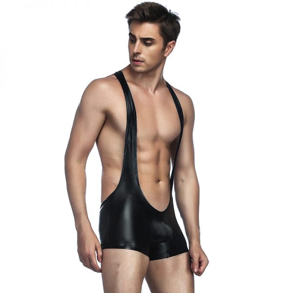 Black Sexy Leather Panty for Man - Image 3