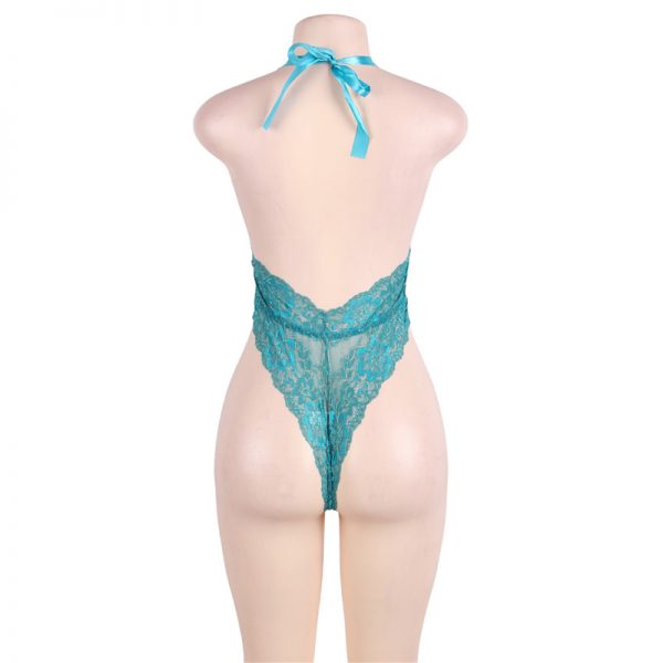 Floral Lace Green Teddy - Image 3