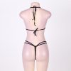 Crotchless Lace Teddy With Rhinestone Detail - Image 3