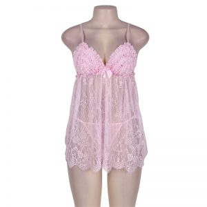 Pink Sheer Sexy Lingerie