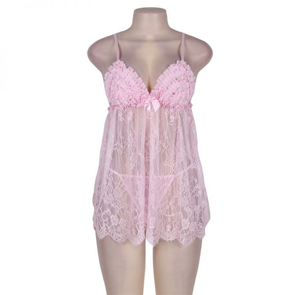 Pink Sheer Sexy Lingerie