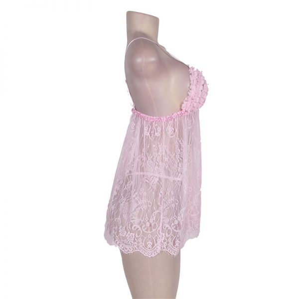 Pink Sheer Sexy Lingerie - Image 2