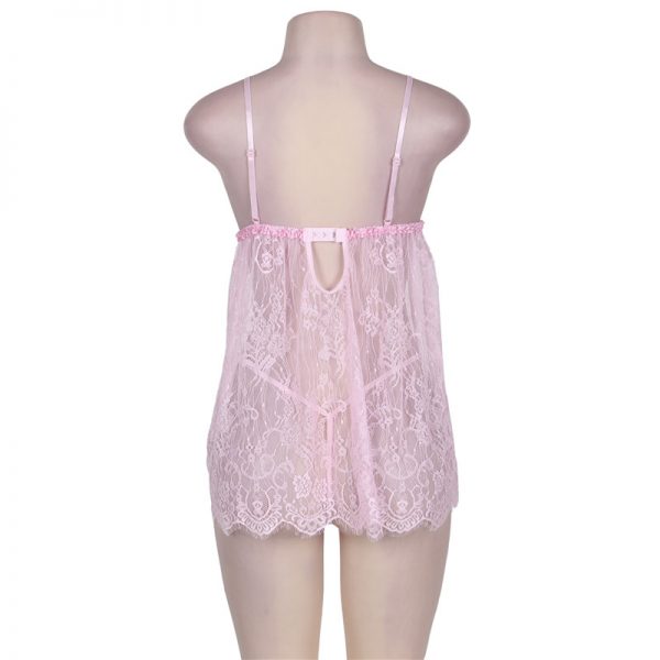 Pink Sheer Sexy Lingerie - Image 3