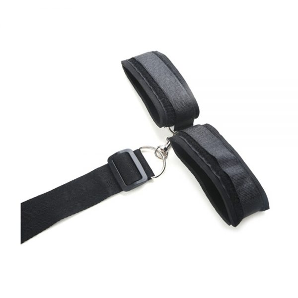PlayHappy BDSM Ball Mouth Gag With Leather Handcuffs - Image 5