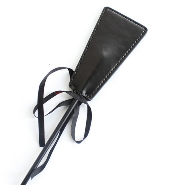 Leather Spanking Paddle With Flirt Tickle Feather - Image 4