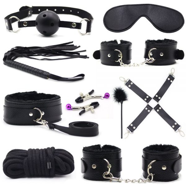 PlayHappy 10pc Bondage Kit for couples