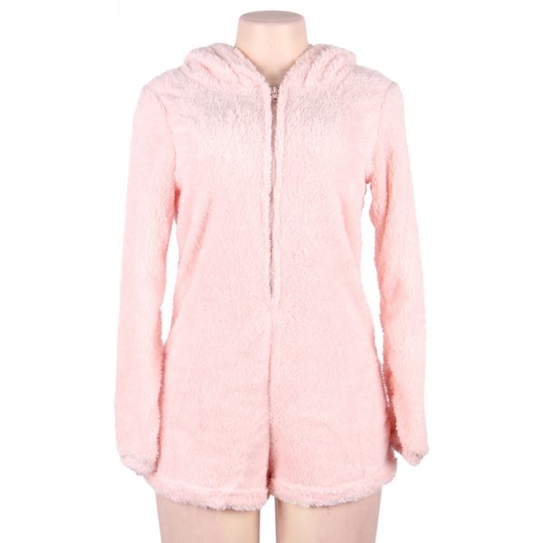 Pink Zipper Romper