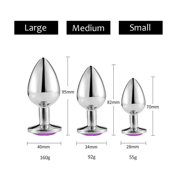 PlayHappy Stainless Steal Jewel Anal Plug - Image 2
