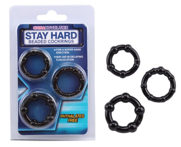 PlayHappy Stay Hard 3PC Penis Ring Set - Image 2