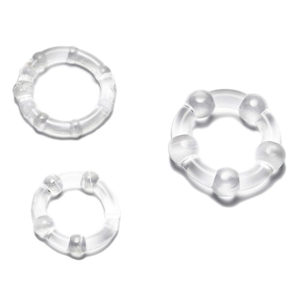 PlayHappy Stay Hard 3PC Penis Ring Set - Image 3