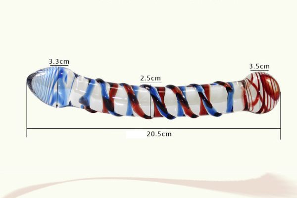 PlayHappy Swirl Ribbed Glass Wand - Image 2